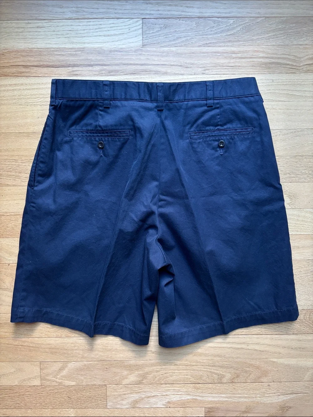VTG Polo Ralph Lauren Shorts Men’s Size 34 Tyler Short Navy Blue Pleated Chino